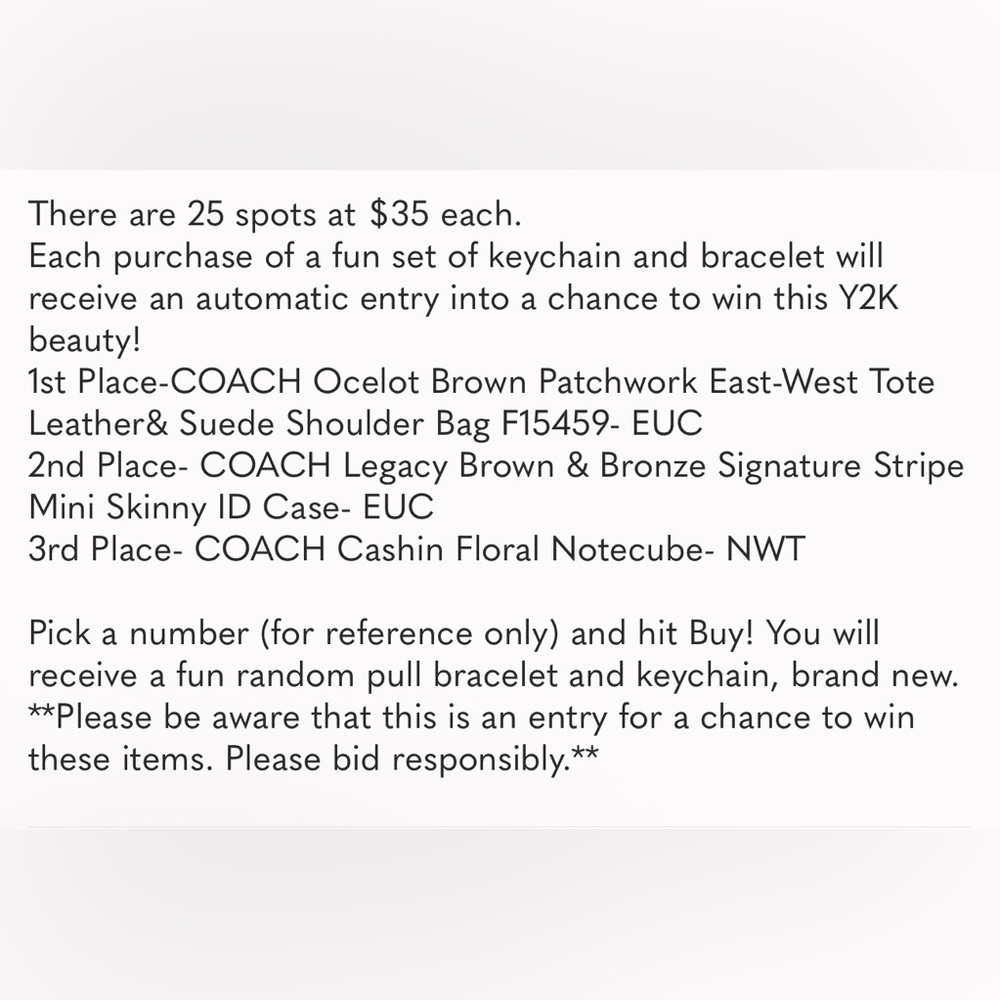 ๐ Iโm ready for Autumn Coach Game ๐-25 entries for a chance to get 1 of 3 items - Picture 2 of 9